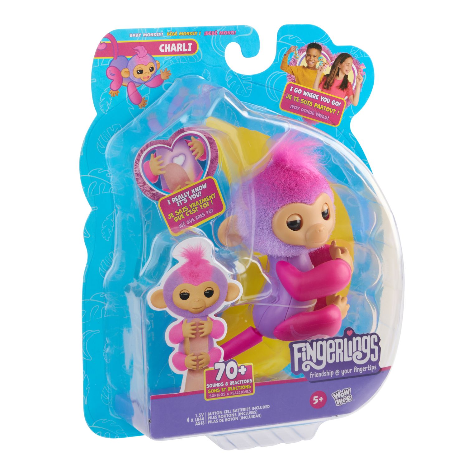 Fingerlings scimmietta charli viola - FINGERLINGS