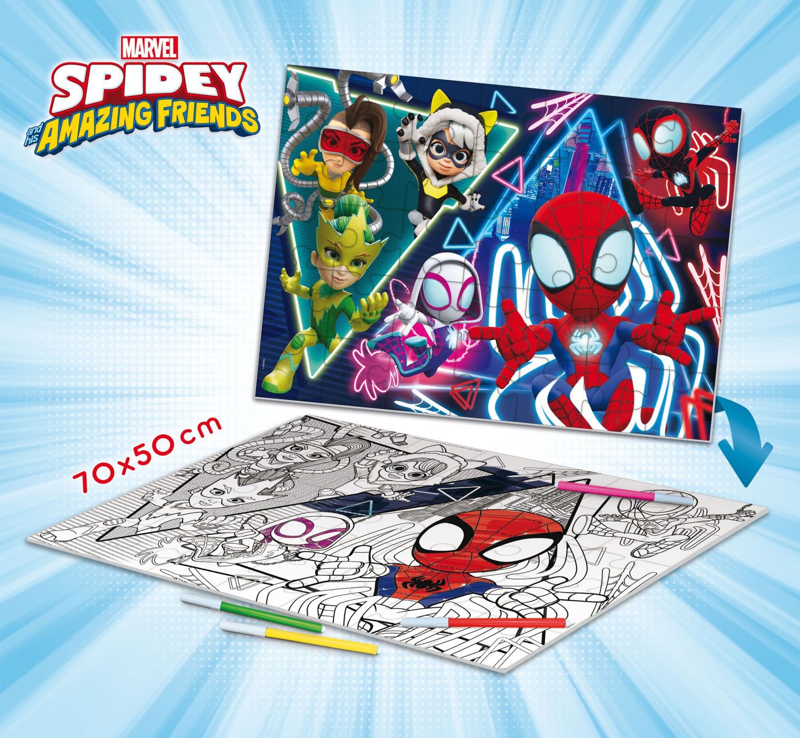 Marvel puzzle df maxi floor 35 spidey - LISCIANI, SPIDEY, MARVEL