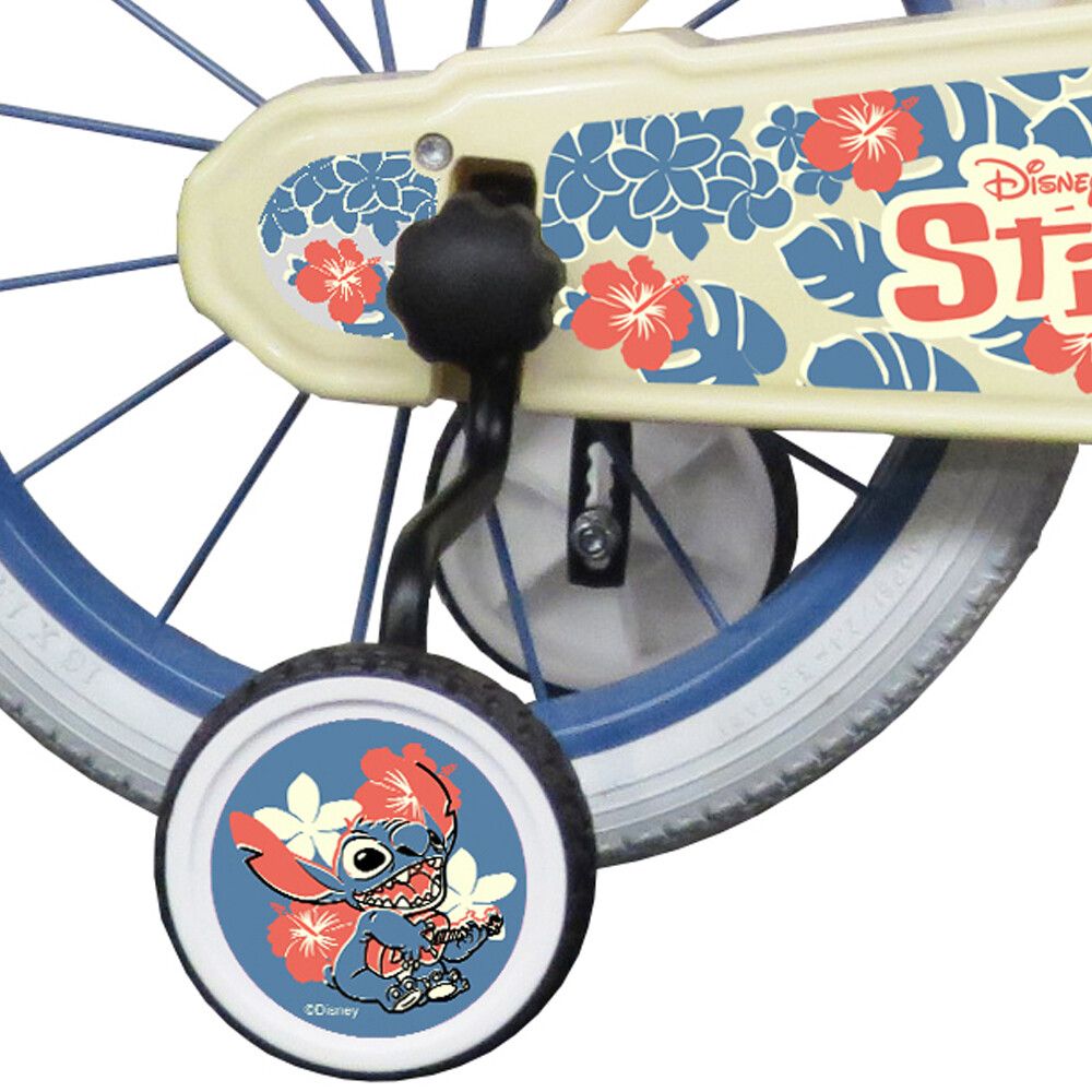 Bicicletta da 16 pollici di stitch, con cestino e portabambole - Disney, Disney Stitch