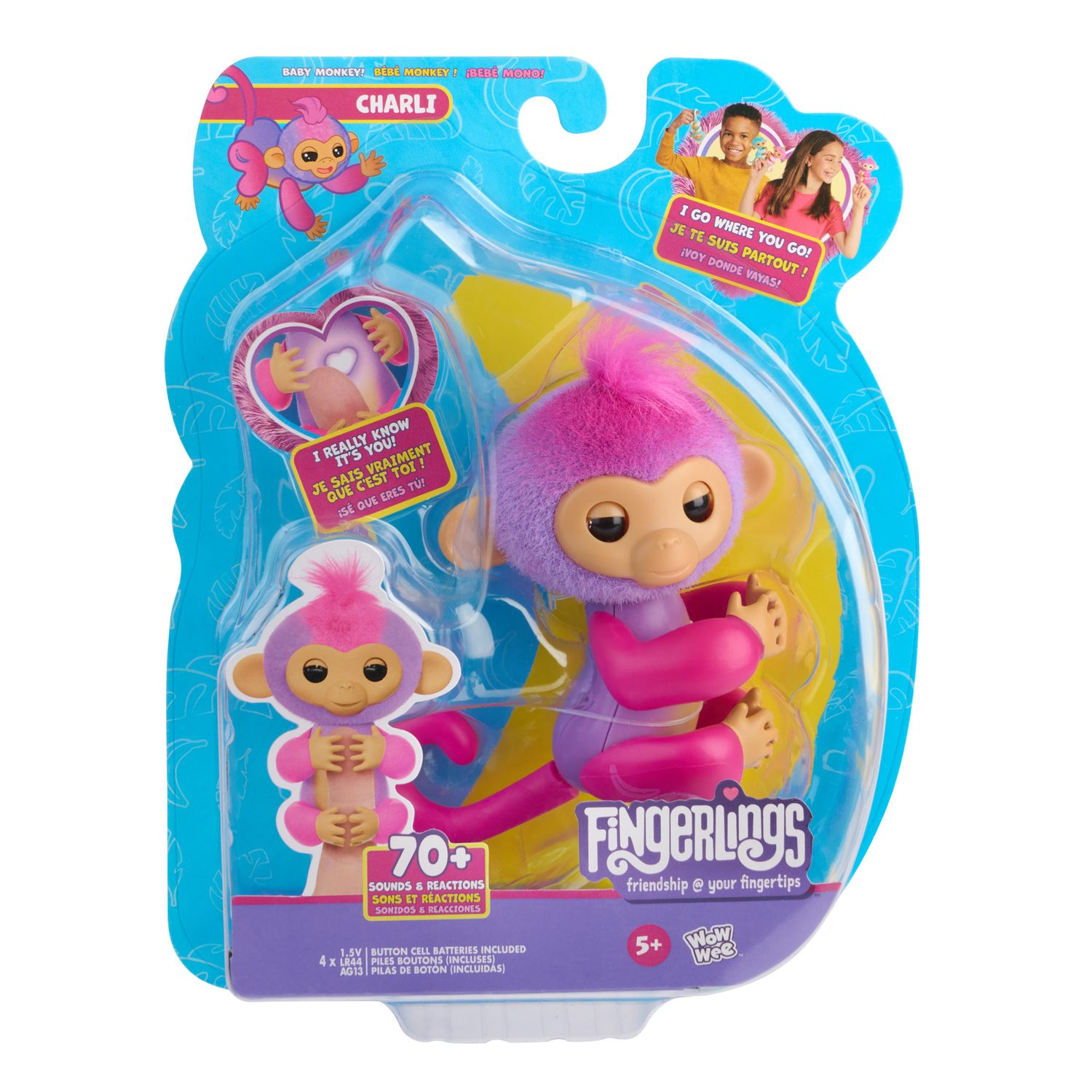 Fingerlings scimmietta charli viola - FINGERLINGS