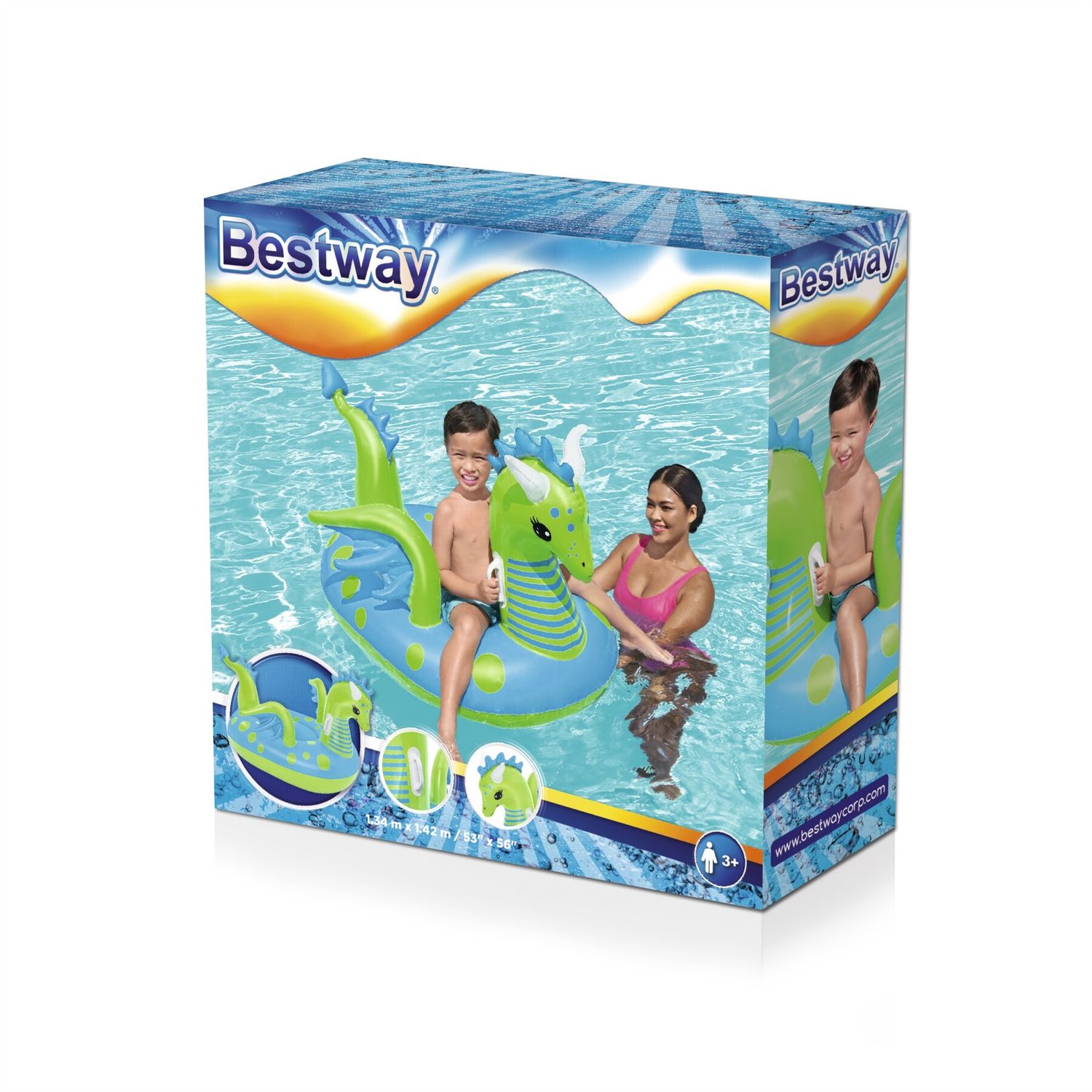 Cavalcabile fantasy dragon™ bestway, giochi da mare, 3 anni+ - Bestway
