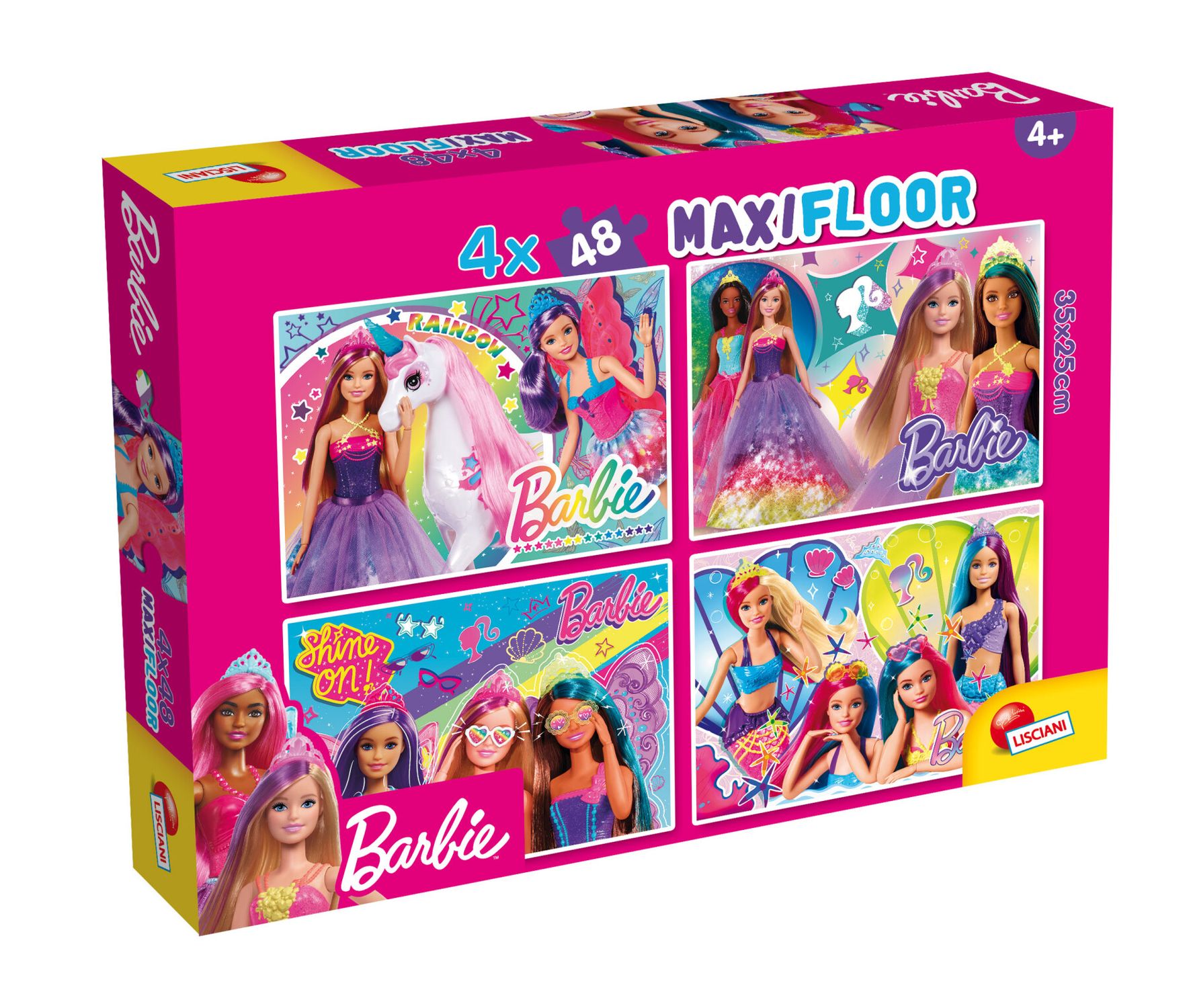 Barbie puzzle maxifloor 4 x 48 - LISCIANI, Barbie