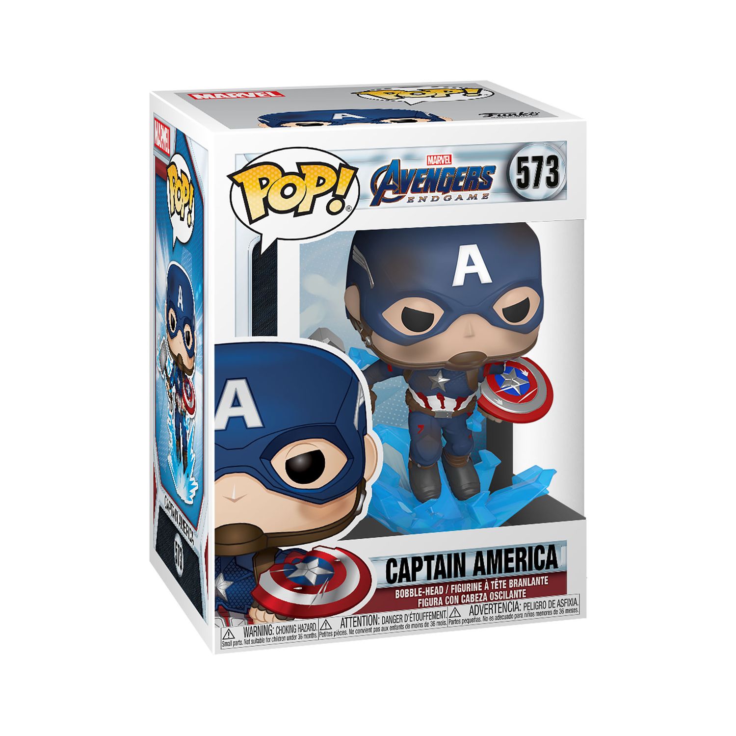 Funko pop marvel: endgame- captain america con scudo rotto - FUNKO POP!, Avengers, MARVEL