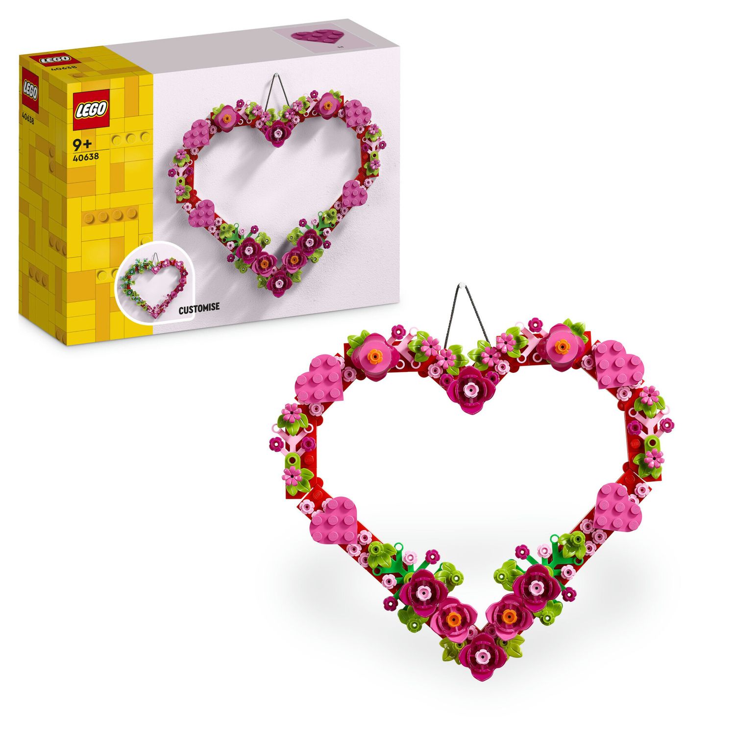 Lego creator 40638 cuore ornamento, gioco da costruire per bambini 9+, decorazione per casa, idea regalo per festa della mamma - LEGO CREATOR, Lego