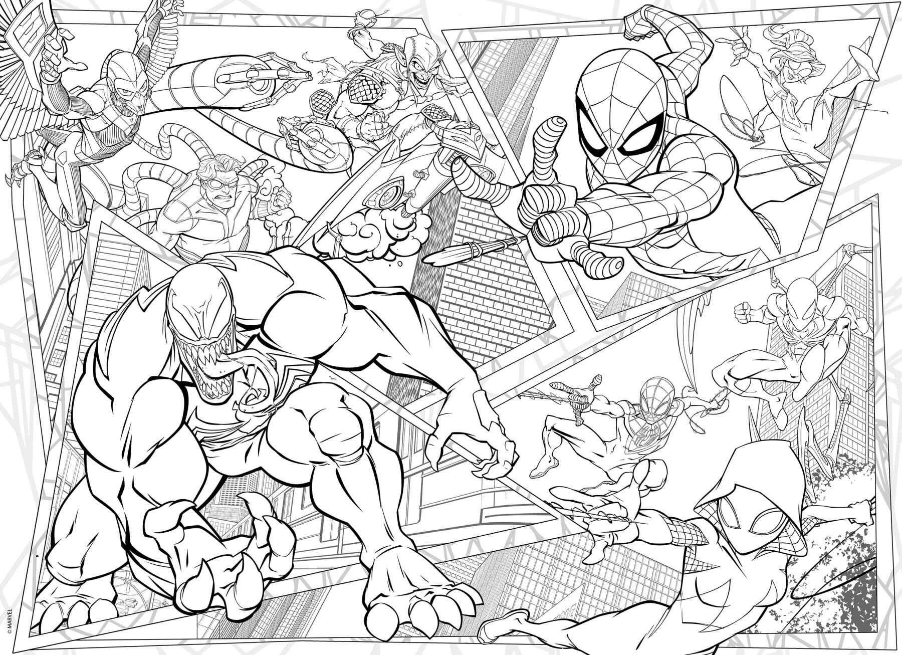 Marvel puzzle df maxi floor 150 spider-man                                                                                                                                                                                                                             - - LISCIANI, Avengers, MARVEL, Spiderman