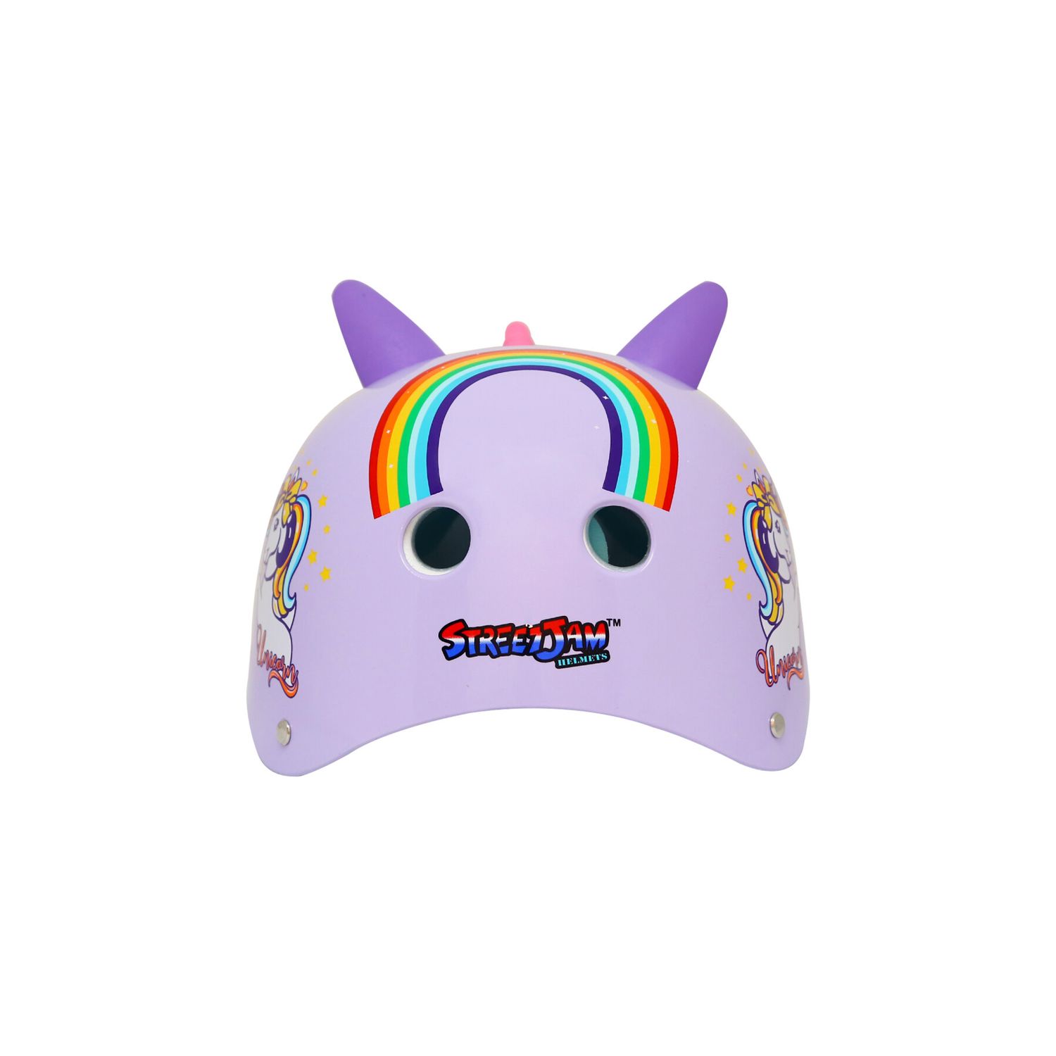 Caschetto 3d per bambini per bicicletta e monopattino unicorno rosa - 