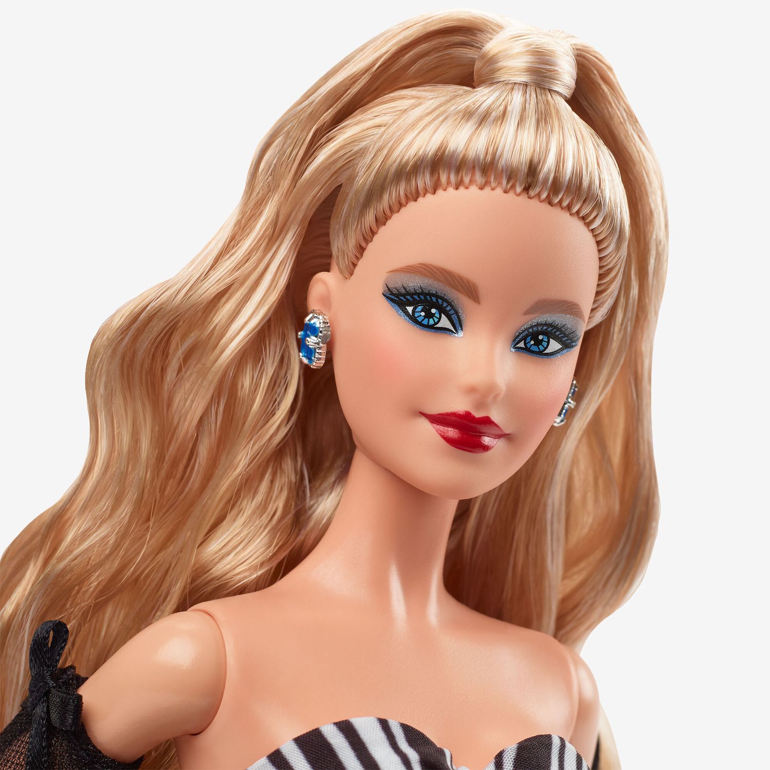 Barbie signature 65° anniversario - bambola glamour da collezione zaffiro blu - Barbie
