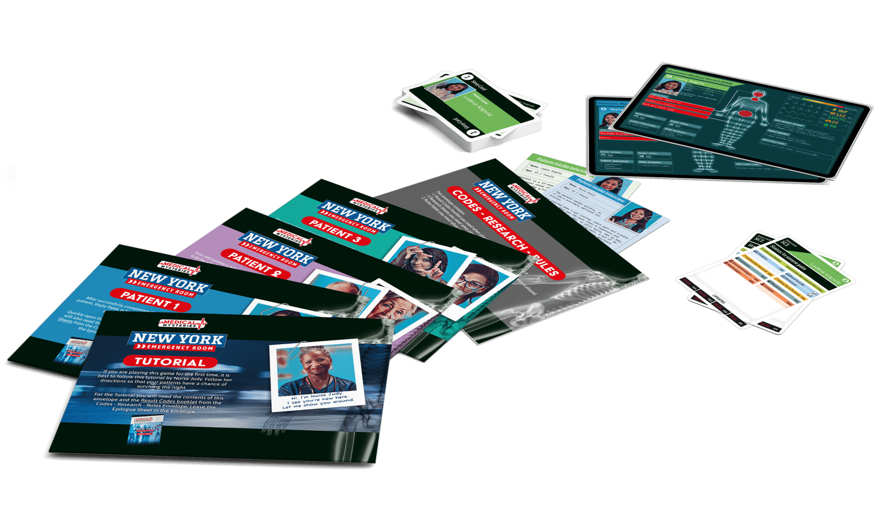 Medical mysteries: new york, gioco da tavolo 13+, gioco cooperativo di enigmi per tutti, cc594 - 