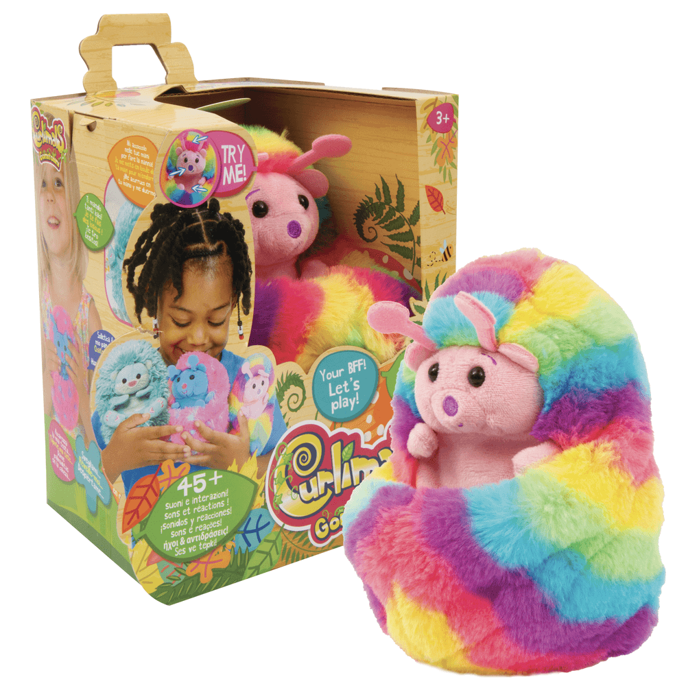Giochi preziosi - curlimals - l'amico di peluche interattivo in versione bruco - Curlimals