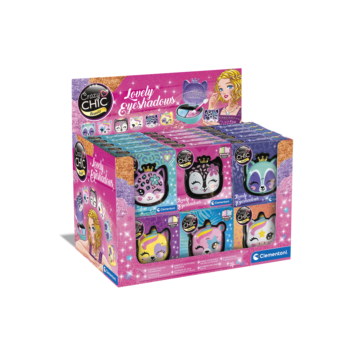 Clementoni - crazy chic - lovely eyeshadows: expo, 18825 - CLEMENTONI