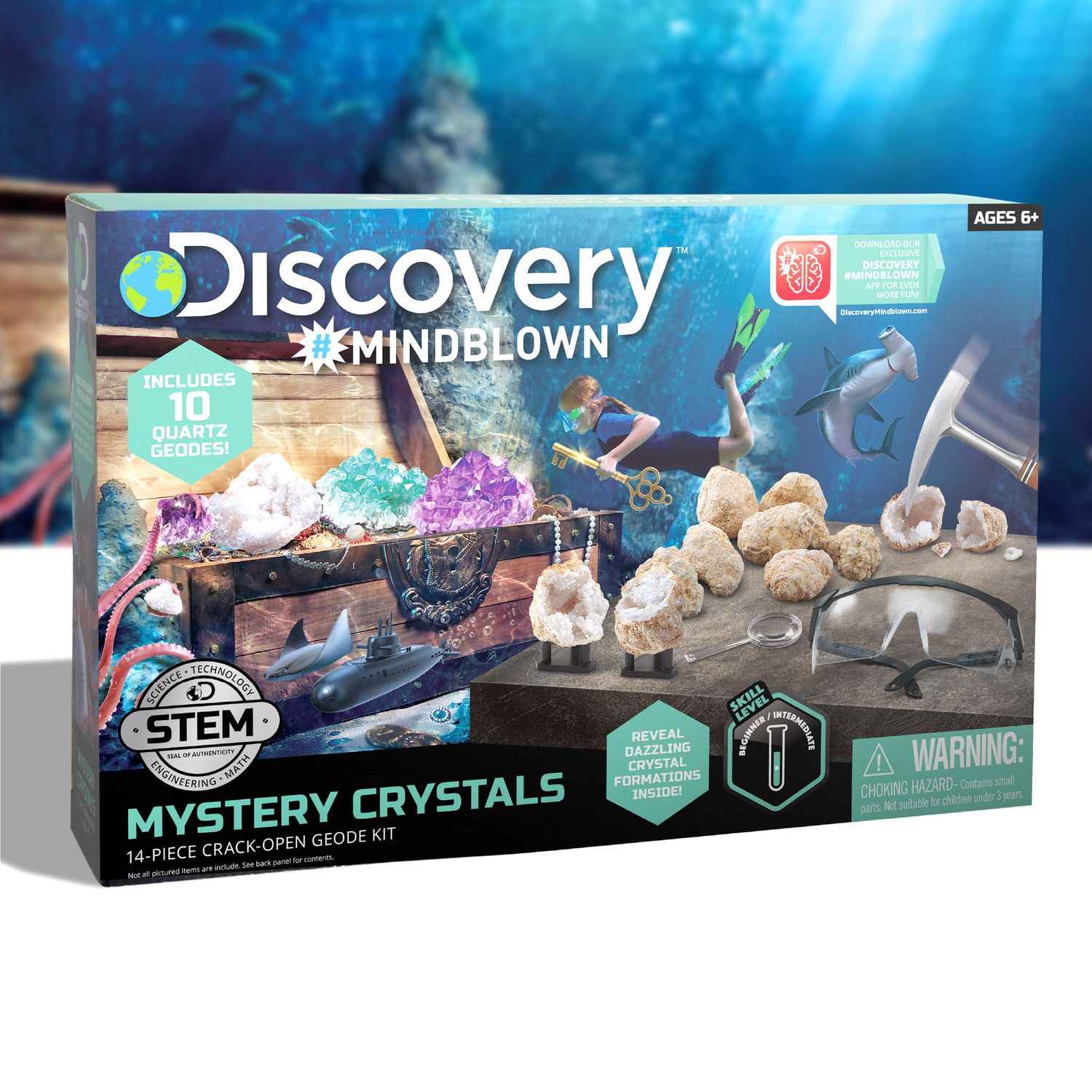 Kit di scavo geologico 14 pezzi - Discovery Mindblown