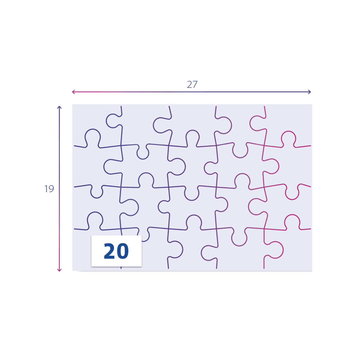 Clementoni - supercolor puzzle disney stitch - 2x20 pezzi, 24809 - CLEMENTONI, Disney Stitch