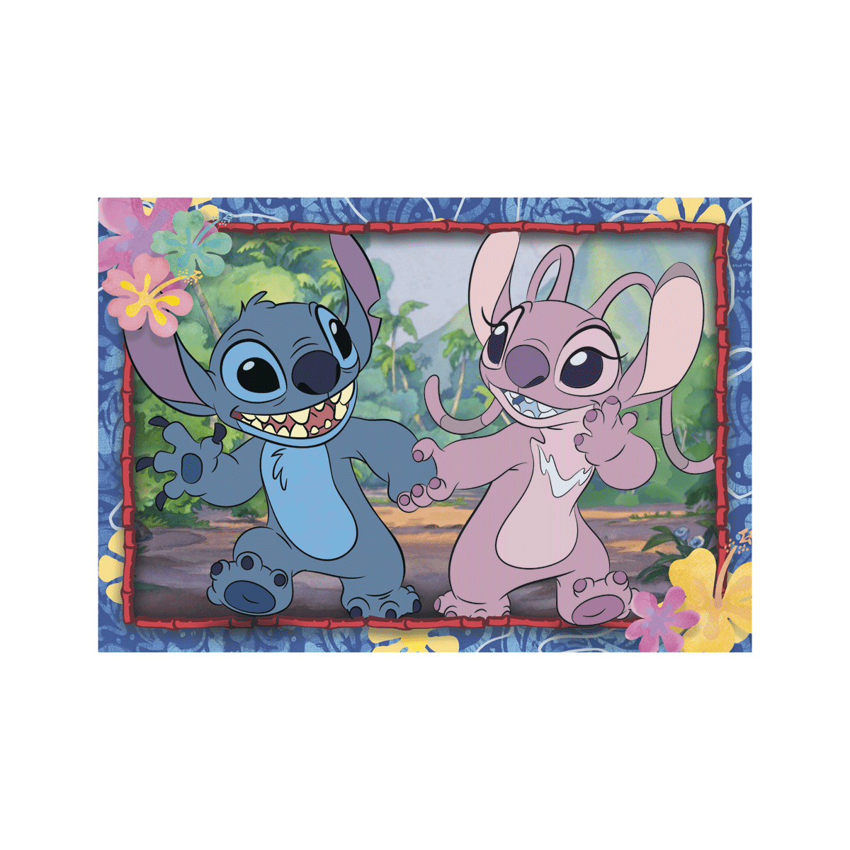Clementoni - supercolor puzzle disney stitch - 2x20 pezzi, 24809 - CLEMENTONI, Disney Stitch