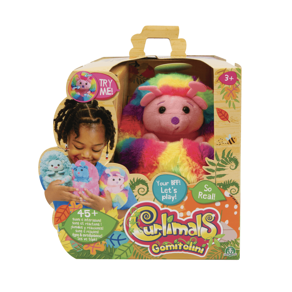 Giochi preziosi - curlimals - l'amico di peluche interattivo in versione bruco - Curlimals