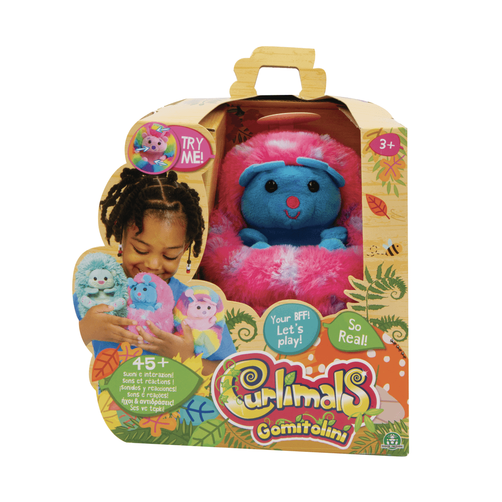 Giochi preziosi - curlimals - l'amico di peluche interattivo in versione coccinella - Curlimals