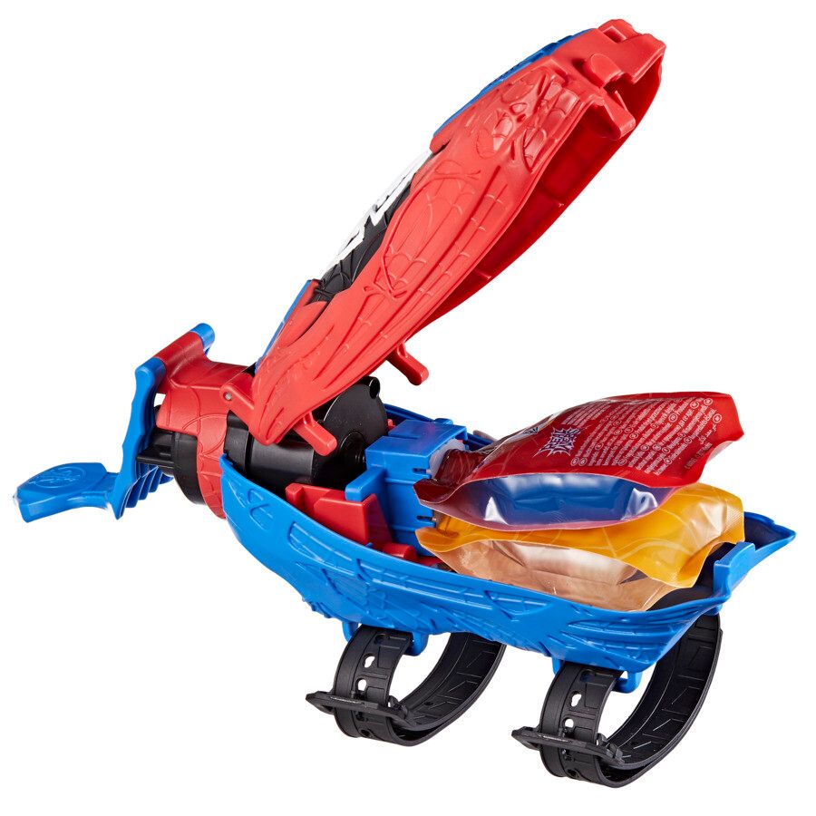 Hasbro marvel spider-man, spider-man real webs ultimate blaster, blaster spara ragnatele,  giocattolo per giochi d'imitazione, giocattoli di spider-man, per bambini e bambine dai 5 anni in su - MARVEL, Spiderman