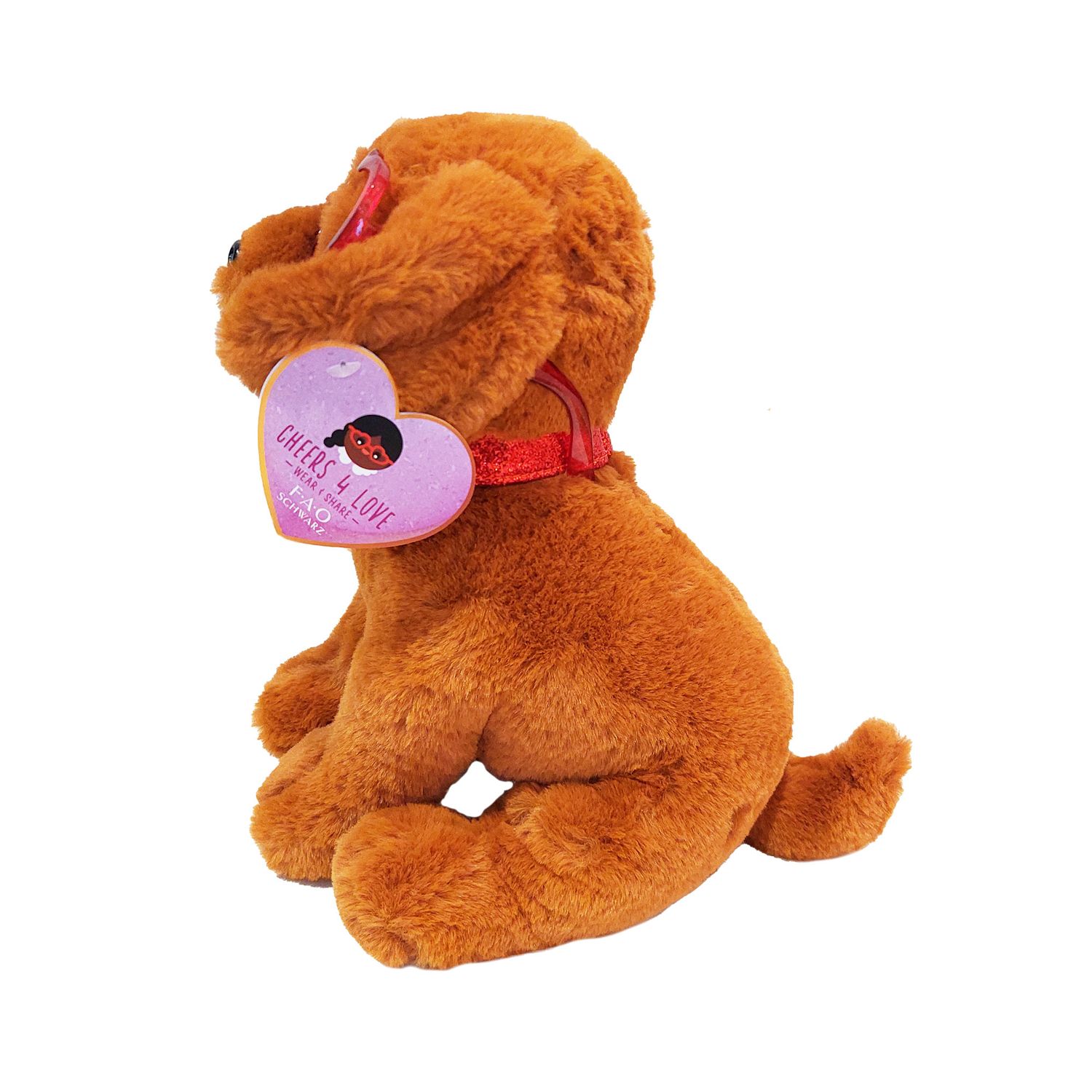 Peluche labrador con occhiali hearts dogs 30cm - FAO Schwarz