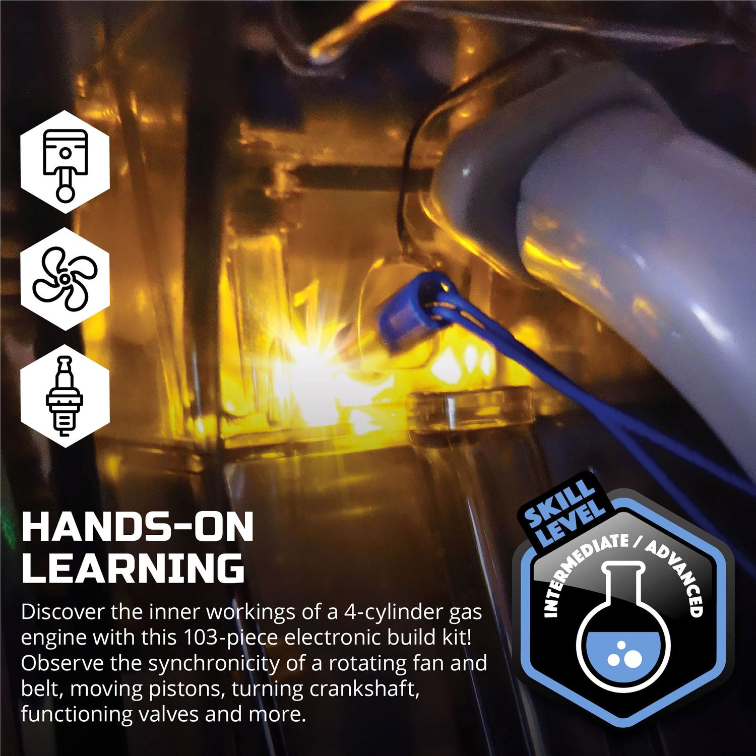 Kit modellino di motore giocattolo - Discovery Mindblown