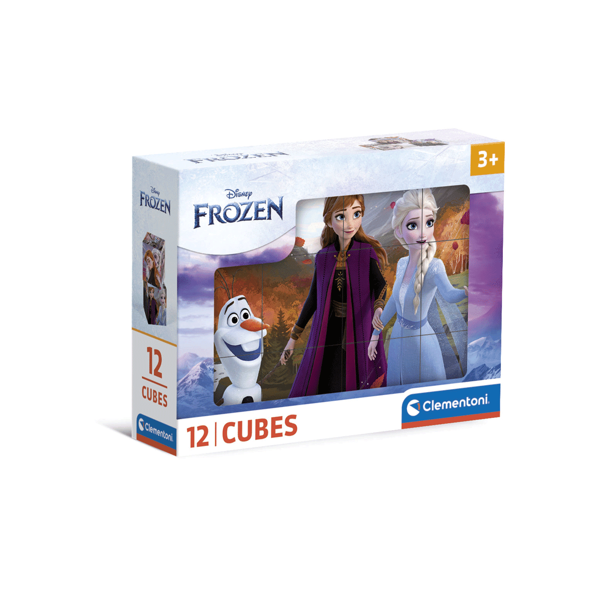 Clementoni - supercolor puzzle disney frozen - 12 pezzi, 41192 - CLEMENTONI