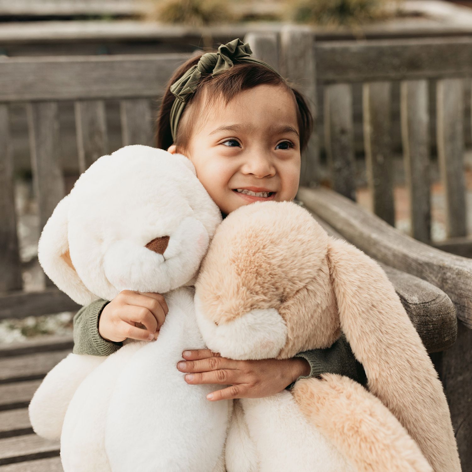 Peluche big nibble almond joy bunny 50 cm - Bunnies By The Bay