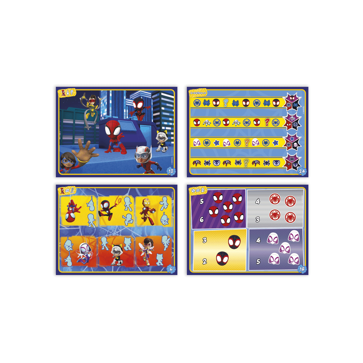 Clementoni - marvel spidey - quizzy - gioco educativo, 16805 - SAPIENTINO