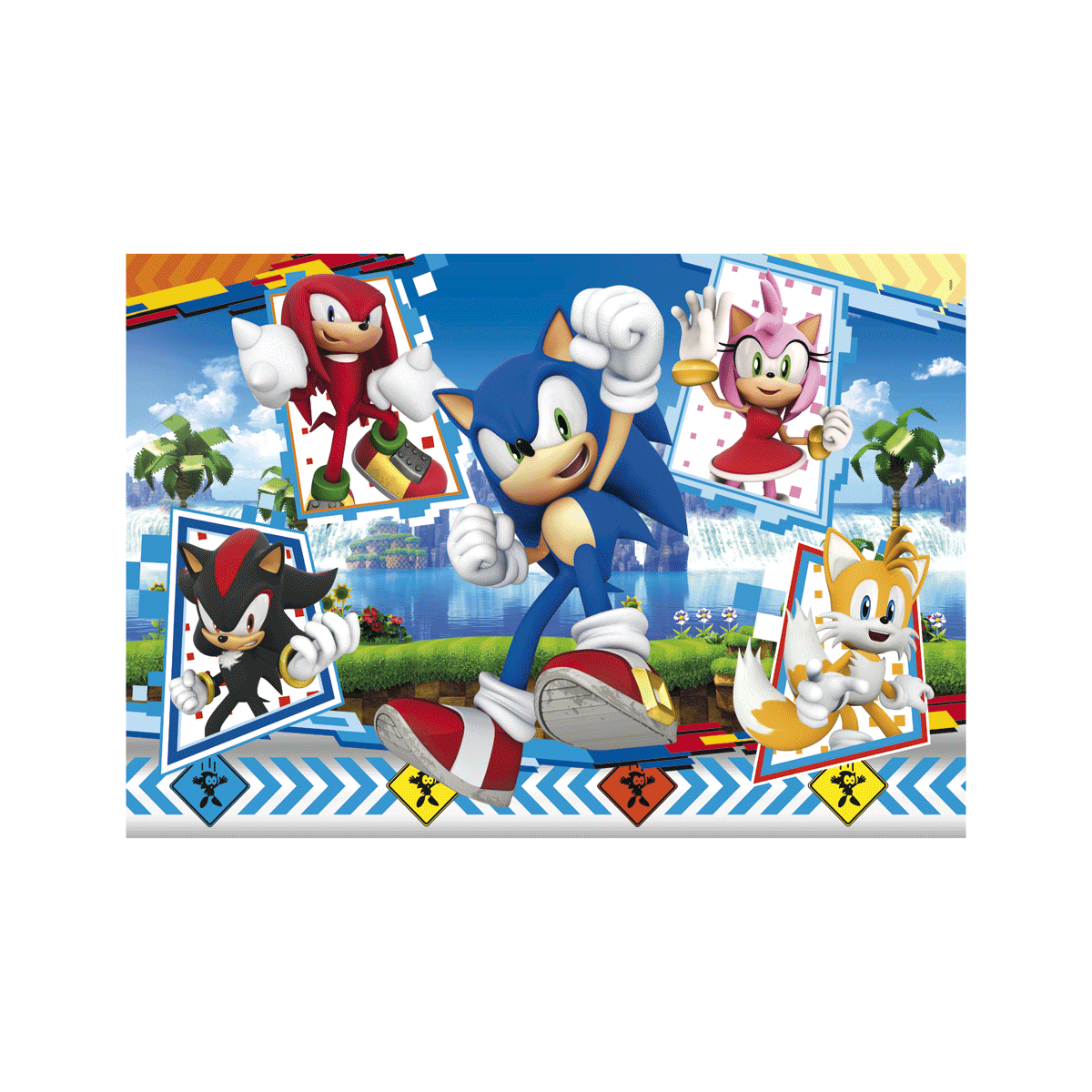Clementoni - supercolor puzzle sonic - 24 pezzi, 28526 - CLEMENTONI