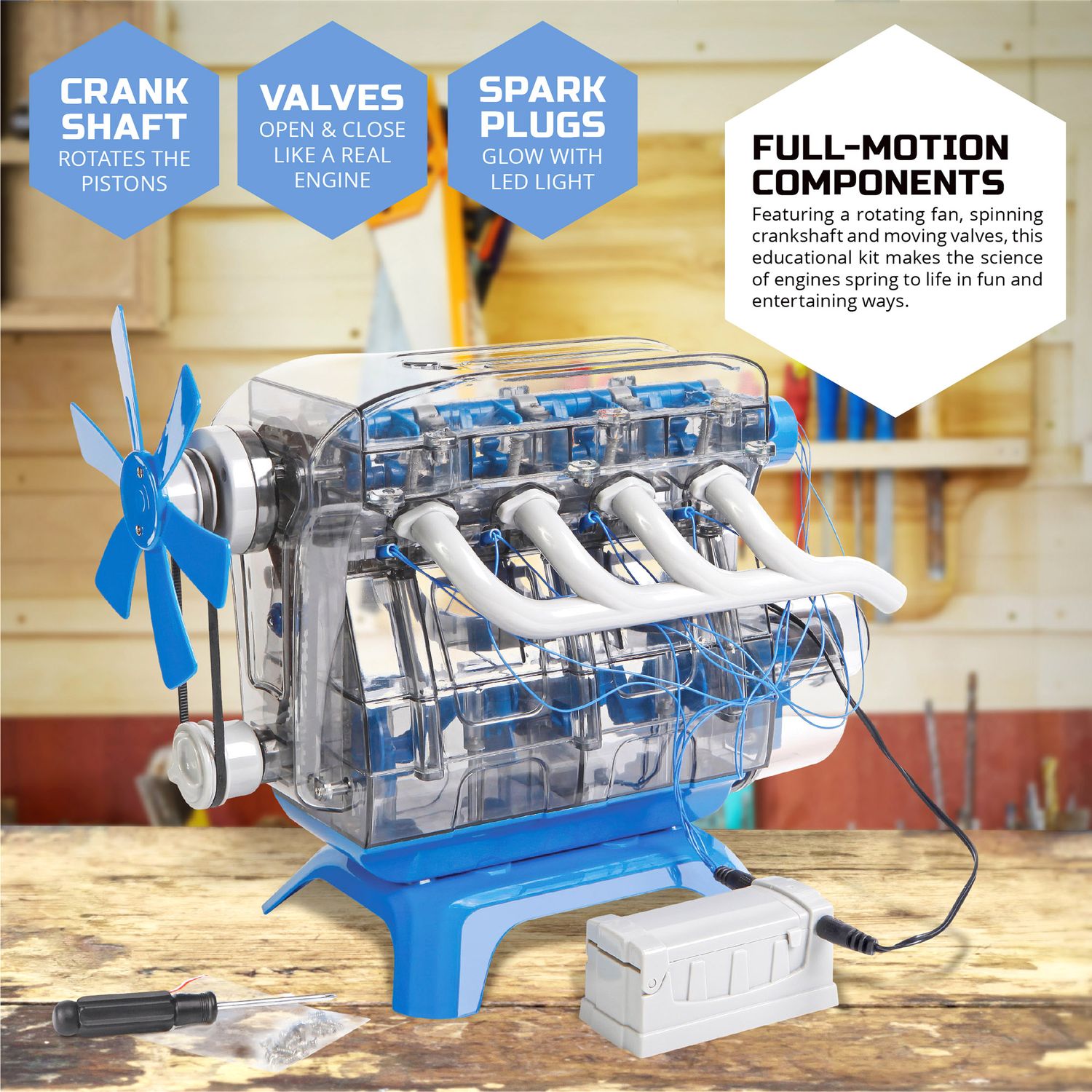 Kit modellino di motore giocattolo - Discovery Mindblown