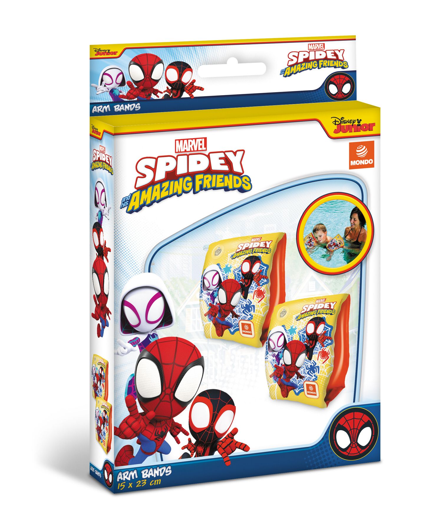 Spidey arm bands - braccioli di sicurezza per bambini - materiale pvc - adatti a bambini da 2 a 6 anni con peso 6-20 kg - SPIDEY