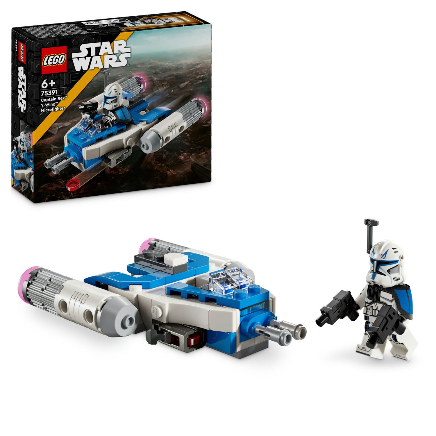 Lego star wars 75391 microfighter y-wing di captain rex, astronave giocattolo da collezione, giochi bambini 6+, piccolo regalo - LEGO® Star Wars™, Lego, Star Wars