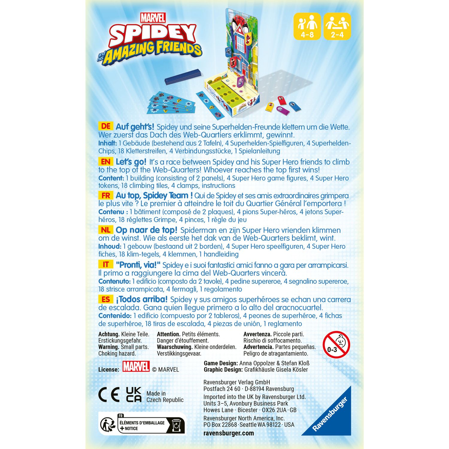 Spidey and friends, gioco travel, 2-5 giocatori, 6+ - RAVENSBURGER