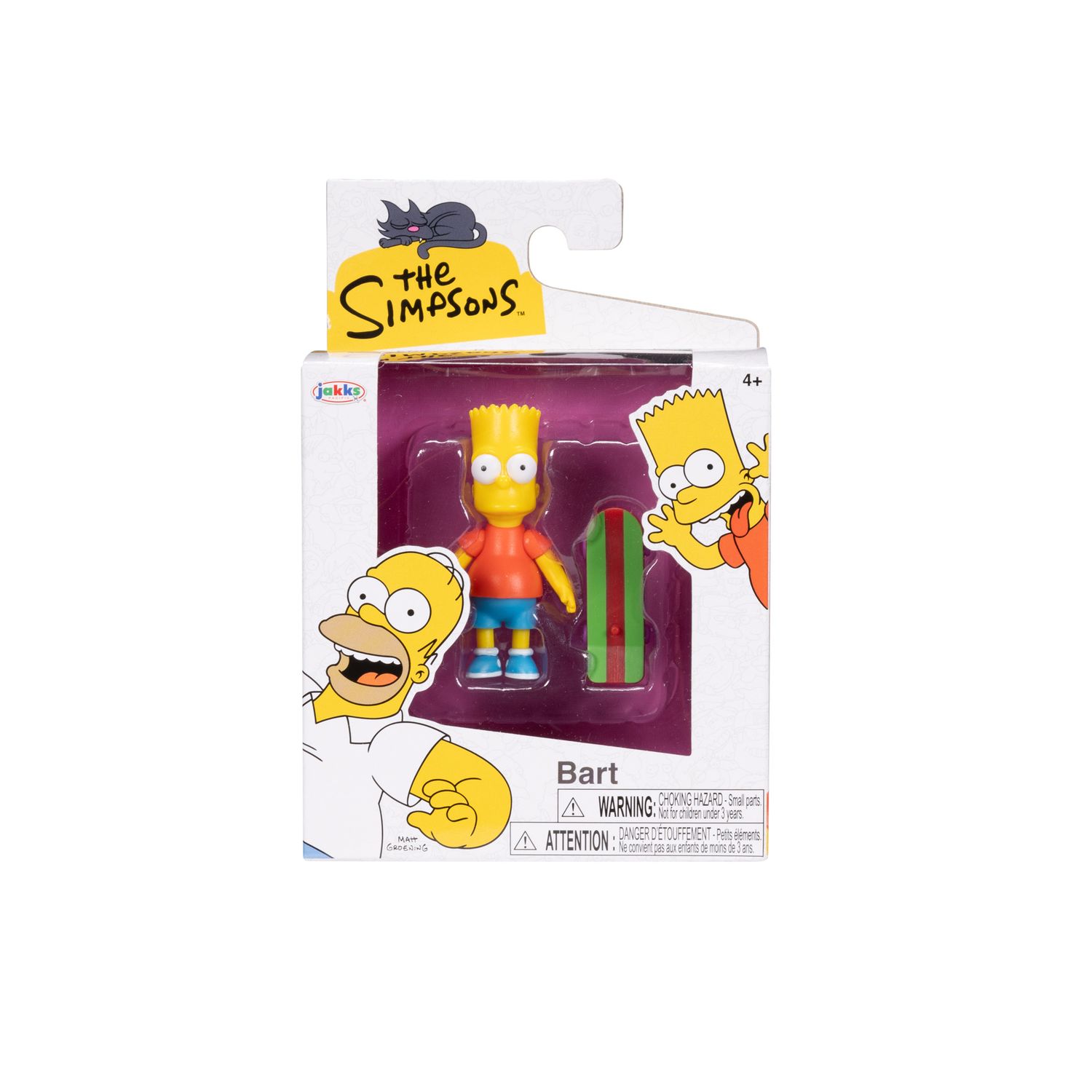 The simpsons - 2.5" in scala assortimento w1 con il commissario clancy winchester - homer - bart - lisa e ned flanders - SIMPSONS