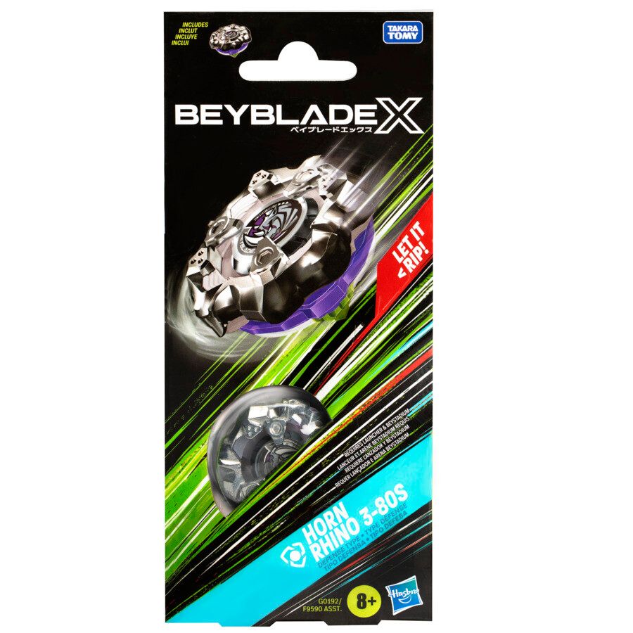 Hasbro beyblade x, booster single top, assortimento di trottole beyblade, inclusa 1 trottola beyblade x - BEYBLADE