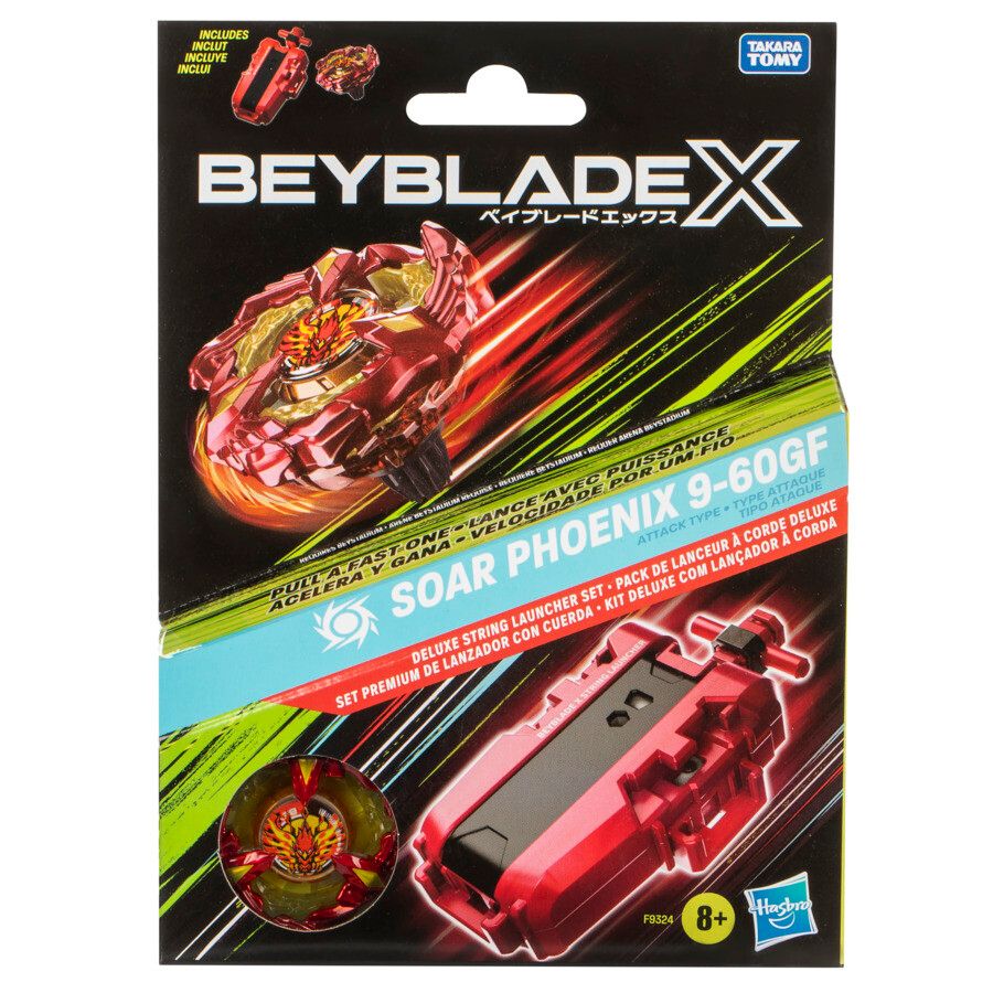 Hasbro beyblade x, deluxe launcher e top, confezione con lanciatore e trottola deluxe - BEYBLADE