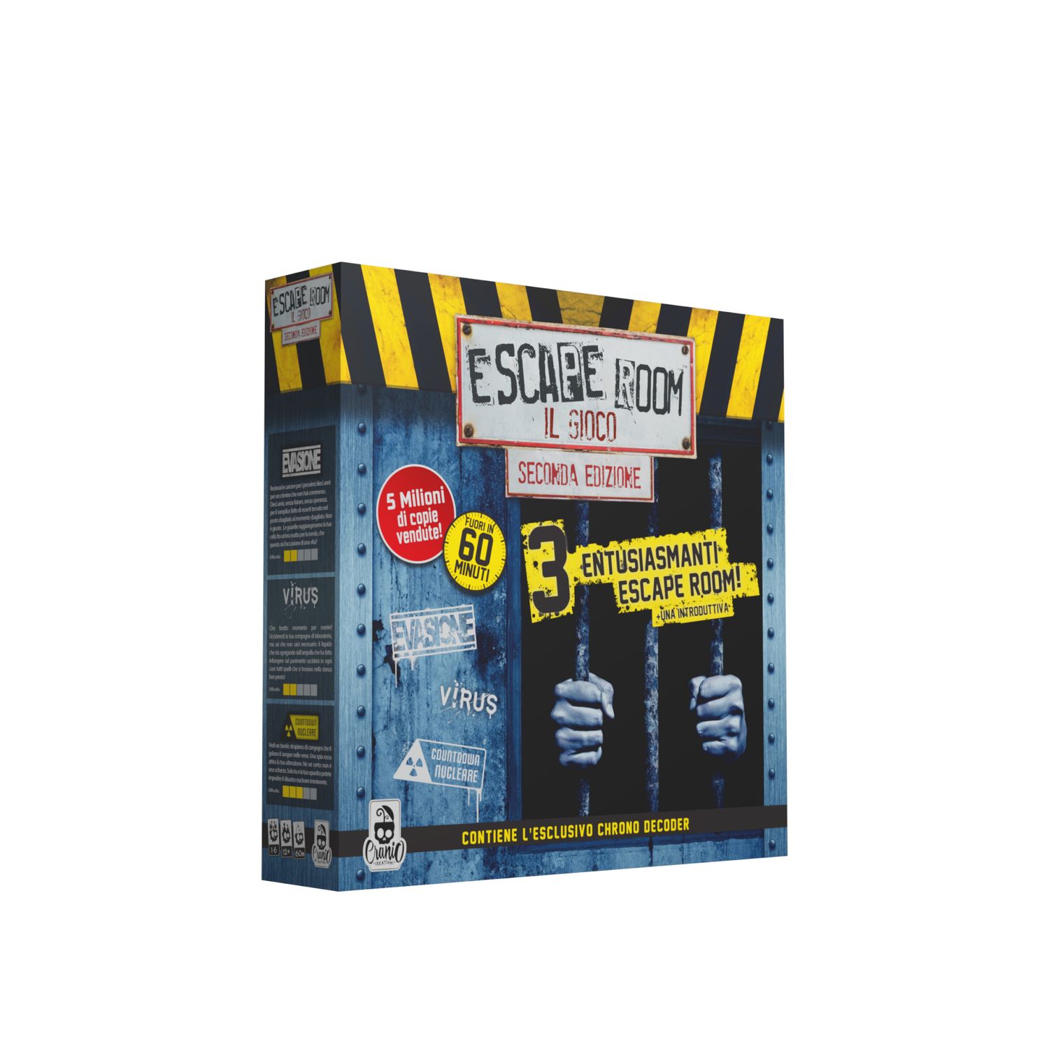 Escape room viaggio nel tempo, gioco da tavolo, 12+, gioco escape room per tutti, cc542 - CRANIO CREATIONS