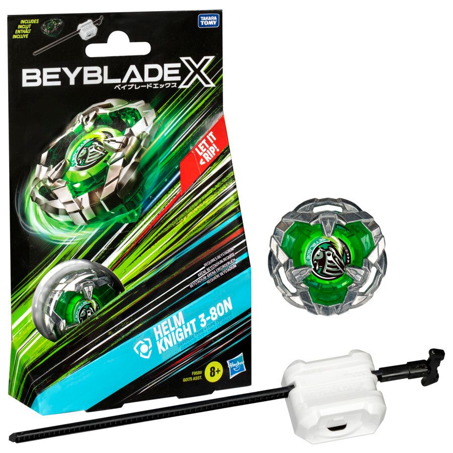 Hasbro beyblade x, starter pack top, assortimento di 1 trottola e 1 lanciatore - BEYBLADE