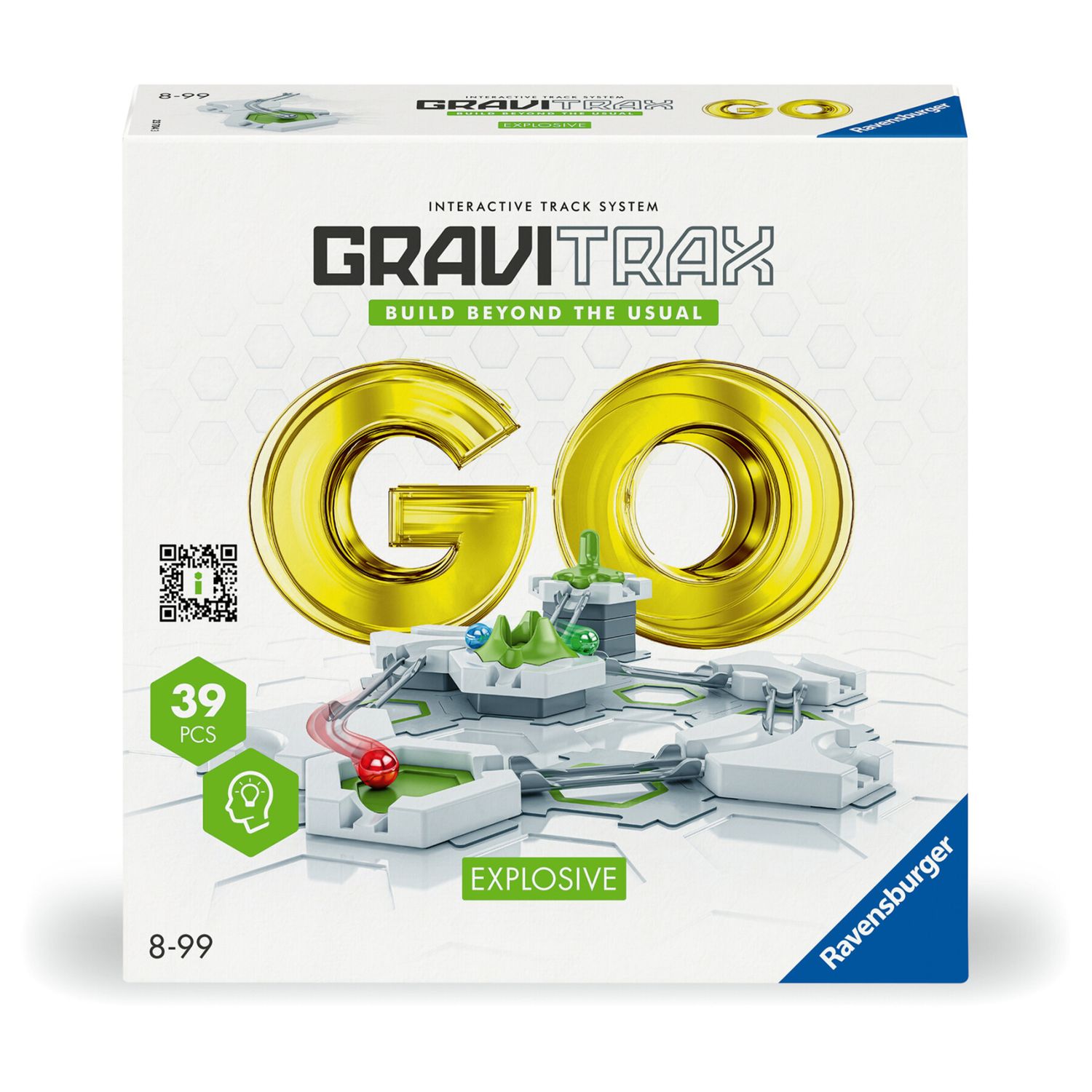 Ravensburger gravitrax go explosive, pista di biglie, gioco innovativo ed educativo stem, 8+ anni, set compatto - GRAVITRAX, RAVENSBURGER