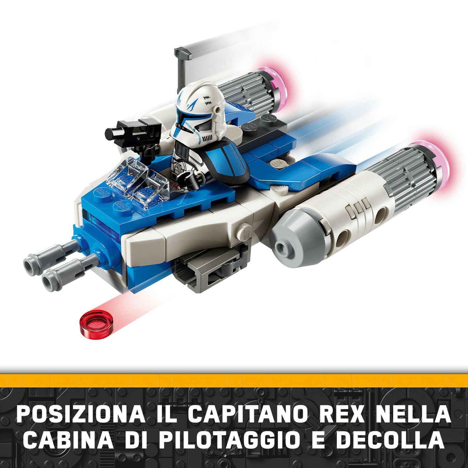 Lego star wars 75391 microfighter y-wing di captain rex, astronave giocattolo da collezione, giochi bambini 6+, piccolo regalo - LEGO® Star Wars™, Lego, Star Wars