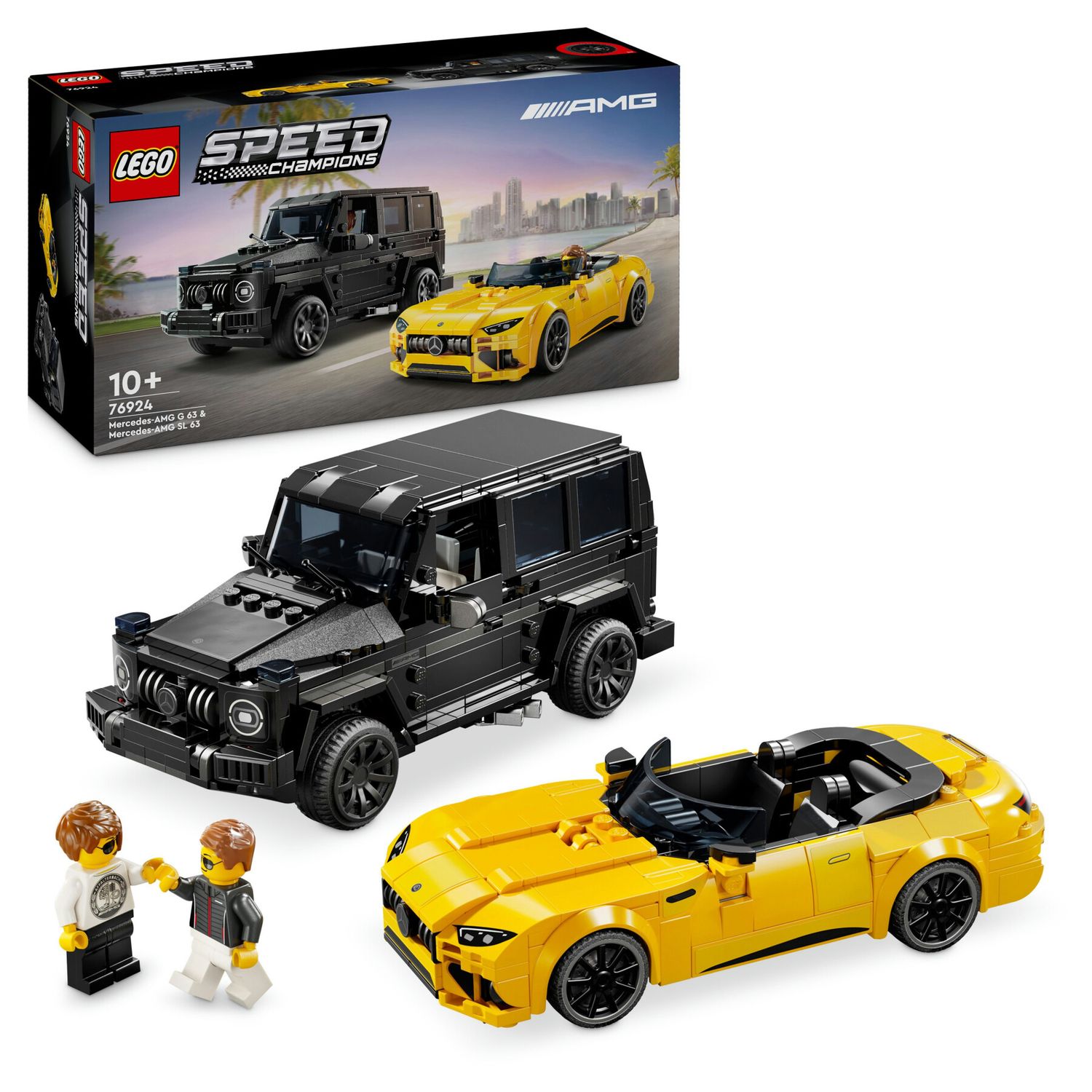 Lego speed champions 76924 mercedes-amg g 63 e mercedes-amg sl 63, 2 macchine giocattolo da costruire, auto per bambini 10+ - LEGO SPEED CHAMPIONS, Lego