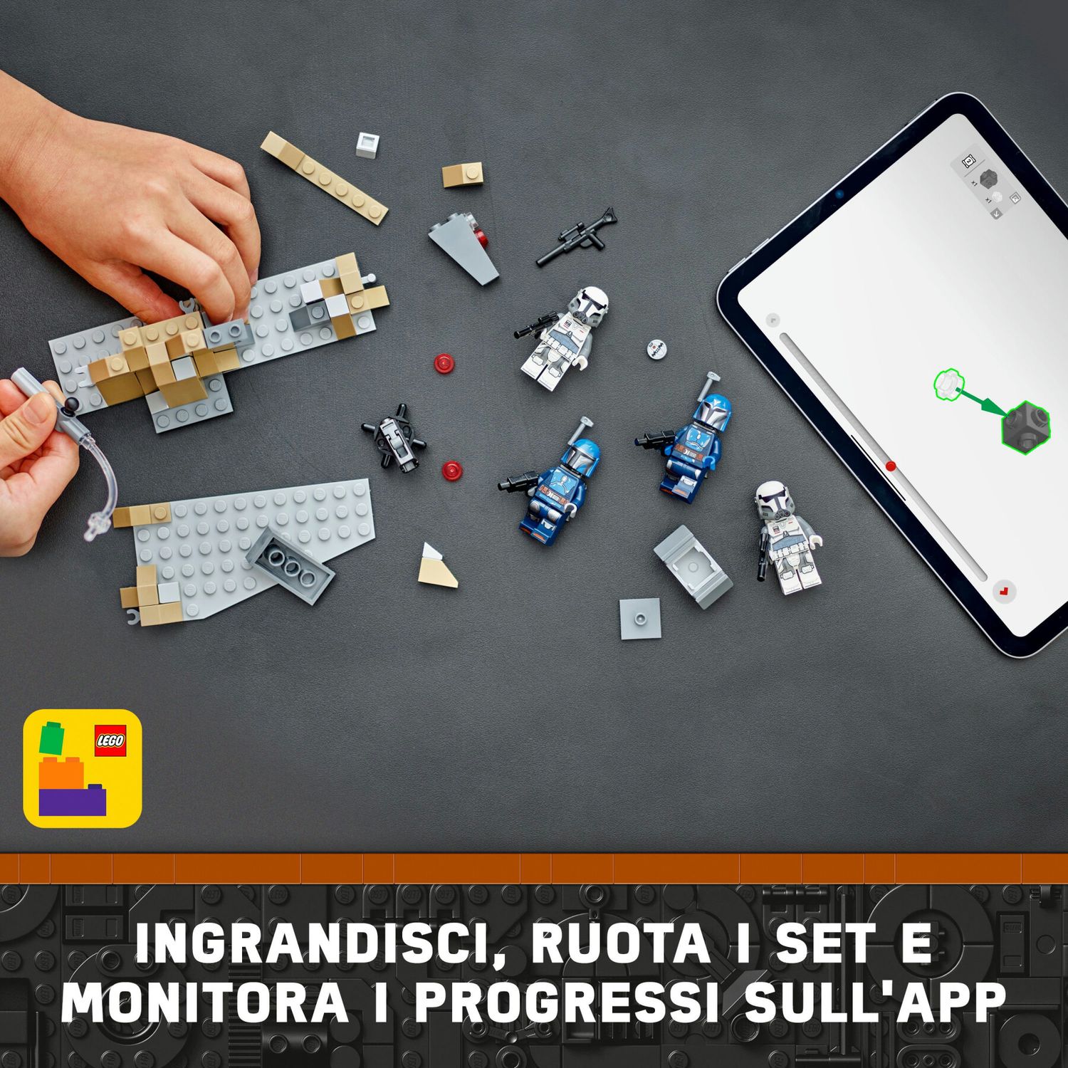 Lego star wars 75373 battle pack agguato su mandalore, gioco d'avventura per bambini 6+ con 4 personaggi con armi e jetpack - LEGO® Star Wars™, Lego, Star Wars