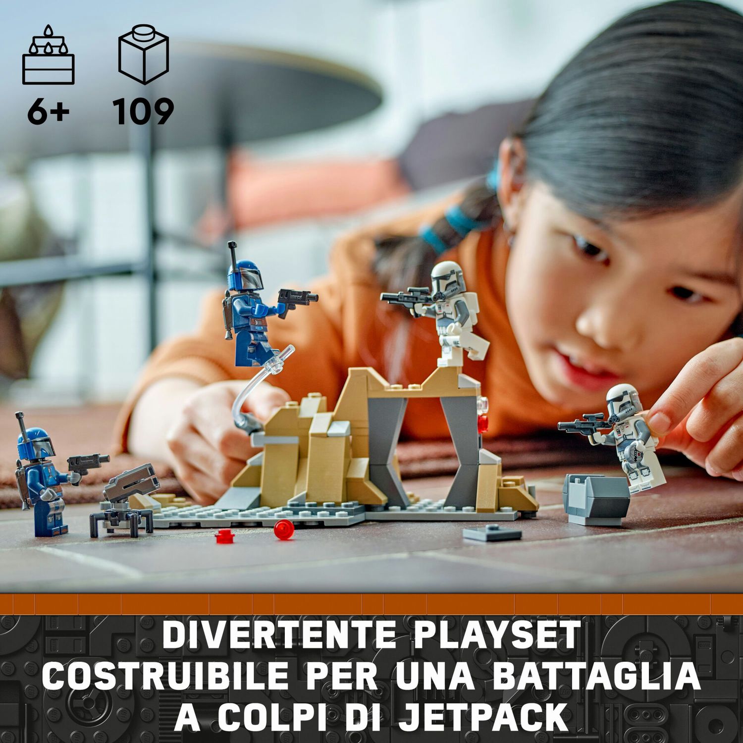 Lego star wars 75373 battle pack agguato su mandalore, gioco d'avventura per bambini 6+ con 4 personaggi con armi e jetpack - LEGO® Star Wars™, Lego, Star Wars