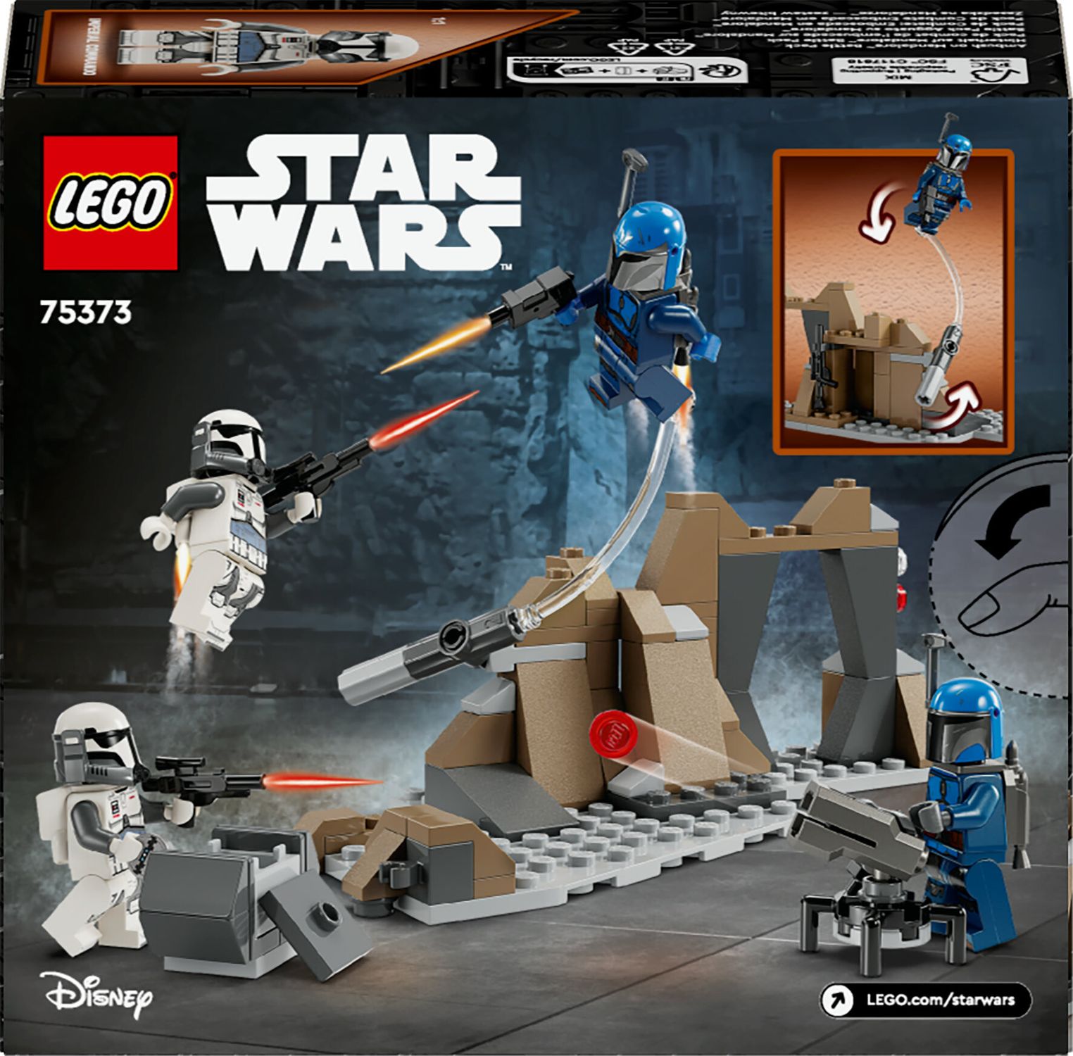 Lego star wars 75373 battle pack agguato su mandalore, gioco d'avventura per bambini 6+ con 4 personaggi con armi e jetpack - LEGO® Star Wars™, Lego, Star Wars