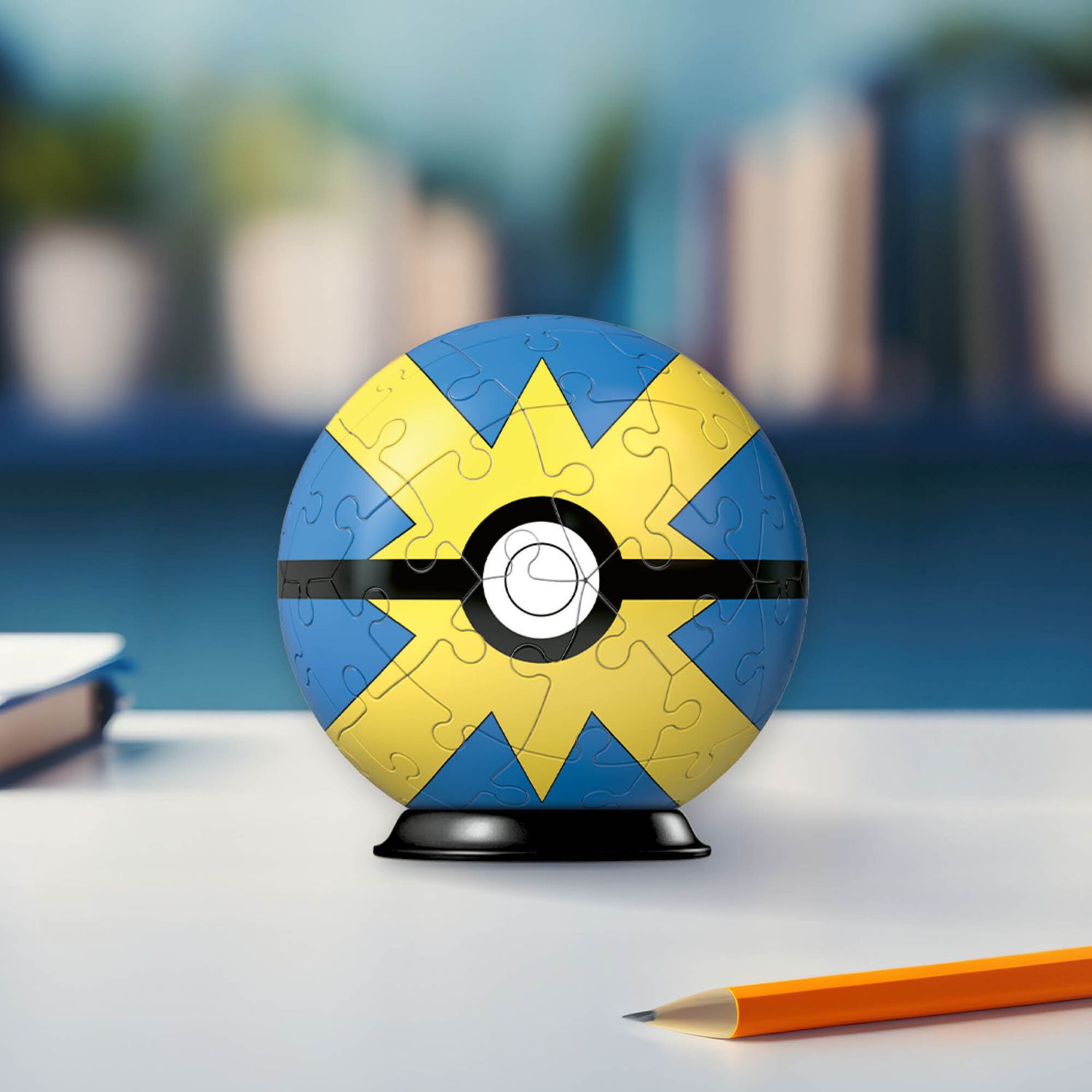 Ravensburger - 3d puzzle pokémon heal ball gialla-blu, 54 pezzi, 6+ anni - POKEMON, RAVENSBURGER, RAVENSBURGER 3D PUZZLE