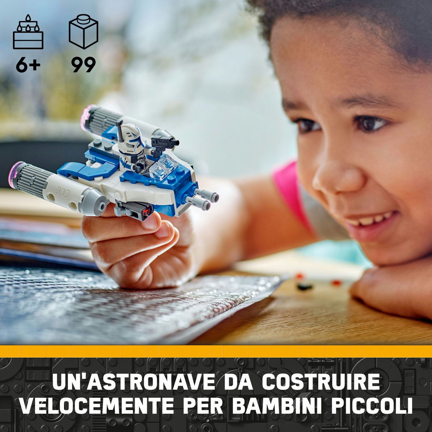 Lego star wars 75391 microfighter y-wing di captain rex, astronave giocattolo da collezione, giochi bambini 6+, piccolo regalo - LEGO® Star Wars™, Lego, Star Wars