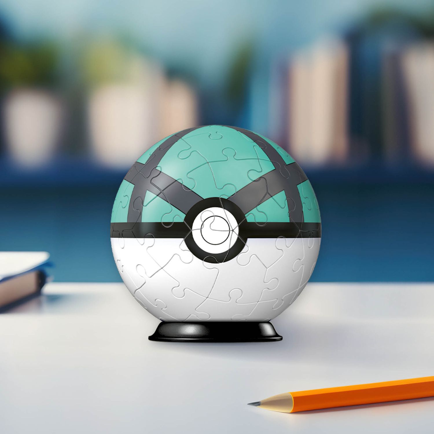 Ravensburger - 3d puzzle pokémon net ball verde, 54 pezzi, 6+ anni - POKEMON, RAVENSBURGER, RAVENSBURGER 3D PUZZLE