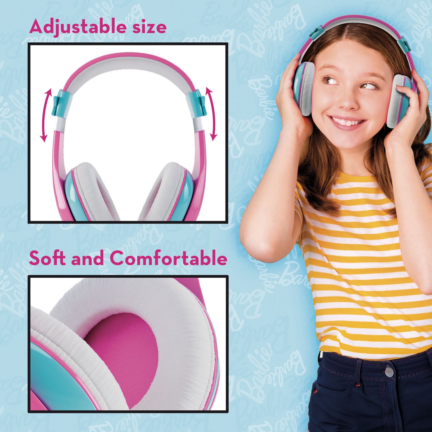 Barbie fashion bluetooth headphones - LISCIANI, Barbie