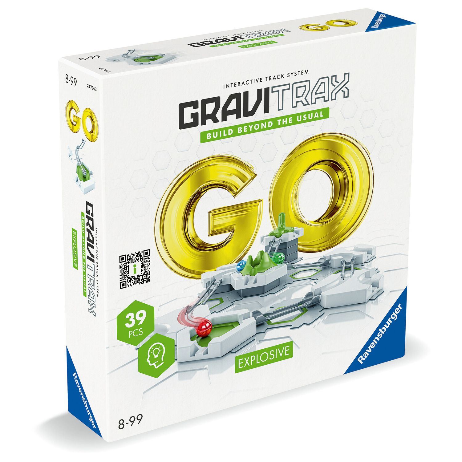 Ravensburger gravitrax go explosive, pista di biglie, gioco innovativo ed educativo stem, 8+ anni, set compatto - GRAVITRAX, RAVENSBURGER