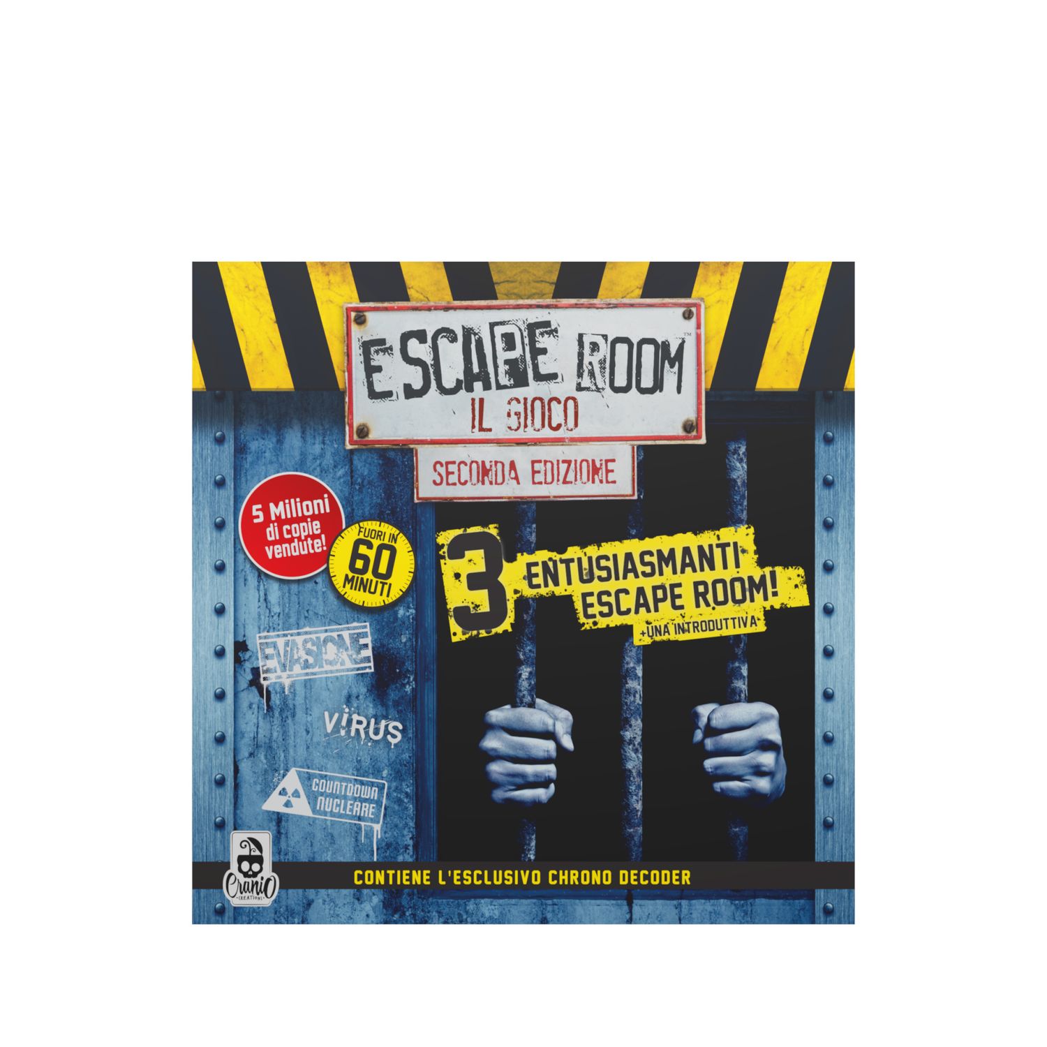 Escape room viaggio nel tempo, gioco da tavolo, 12+, gioco escape room per tutti, cc542 - CRANIO CREATIONS