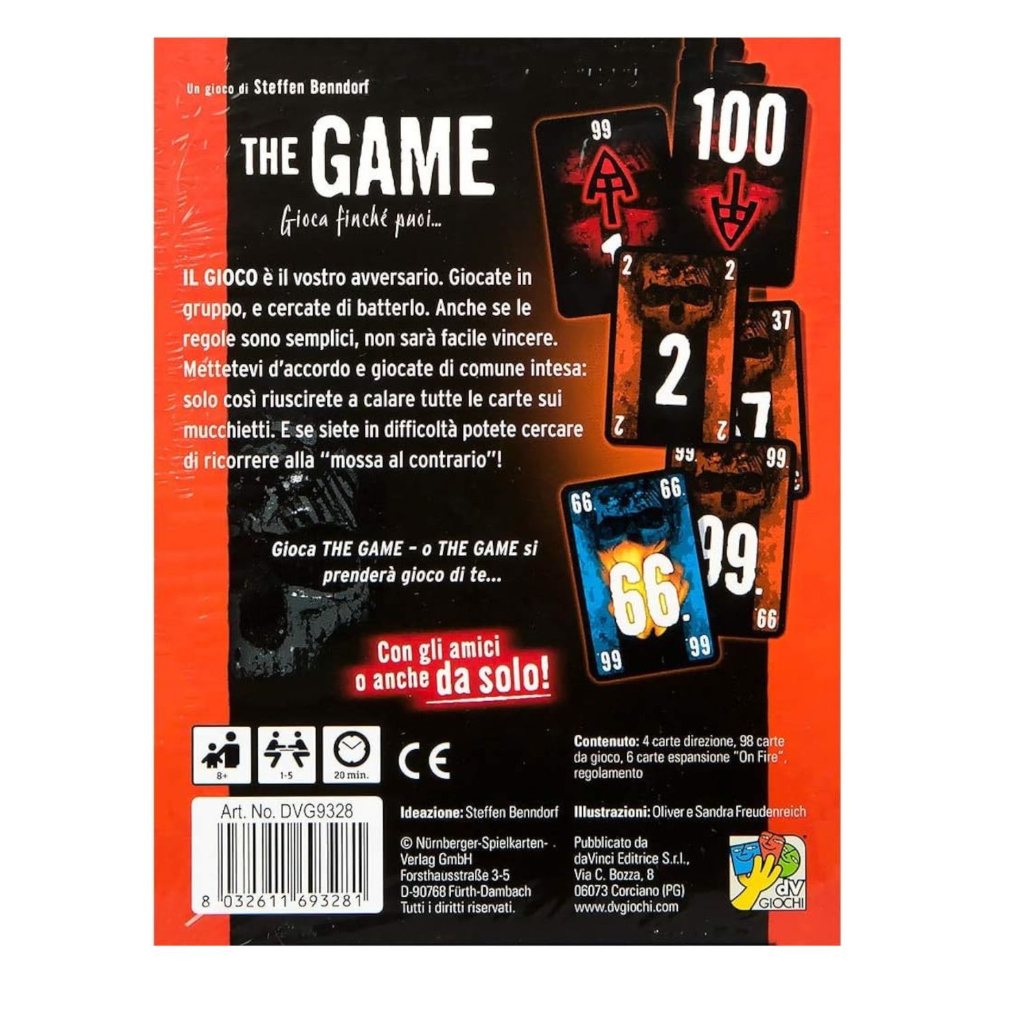 Dv giochi- the game tavolo in cui il gioco è l'avversario da battere, multicolore - 6+  - da 1 a 5 giocatori - DAVINCI EDITORE