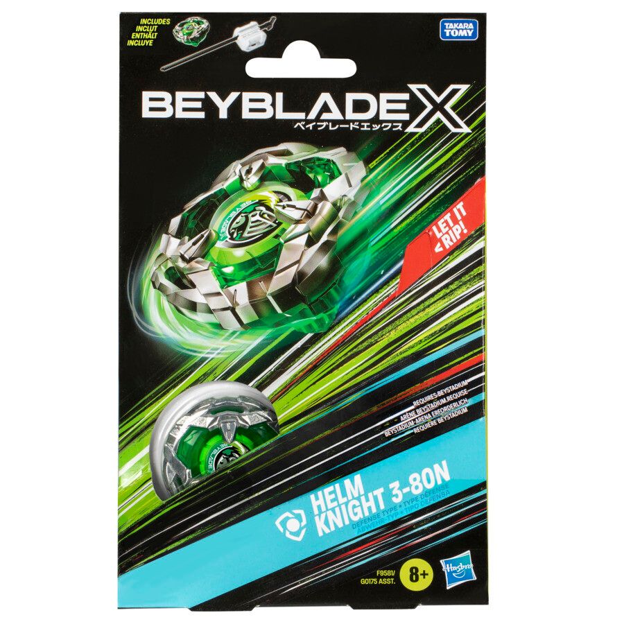 Hasbro beyblade x, starter pack top, assortimento di 1 trottola e 1 lanciatore - BEYBLADE