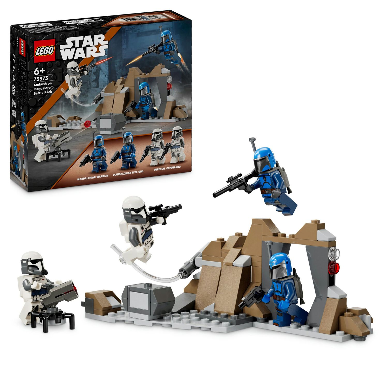 Lego star wars 75373 battle pack agguato su mandalore, gioco d'avventura per bambini 6+ con 4 personaggi con armi e jetpack - LEGO® Star Wars™, Lego, Star Wars